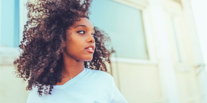 Woman spending time outside