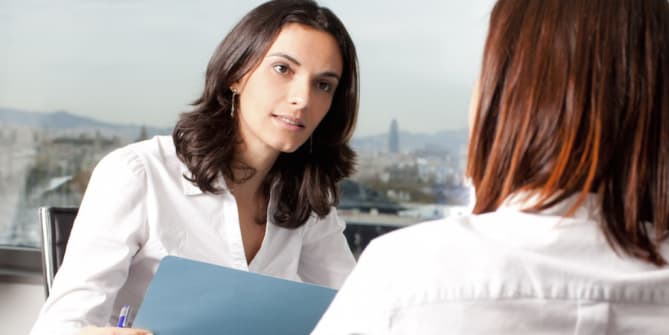 Woman in Interview