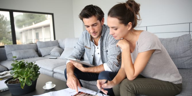 couple buying home