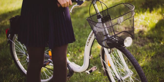 Woman on Bicycle