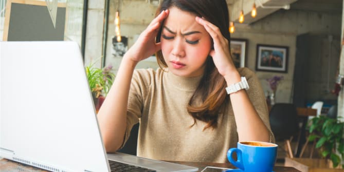 Stressed employee