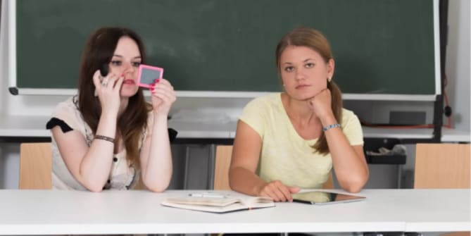 Girls at School