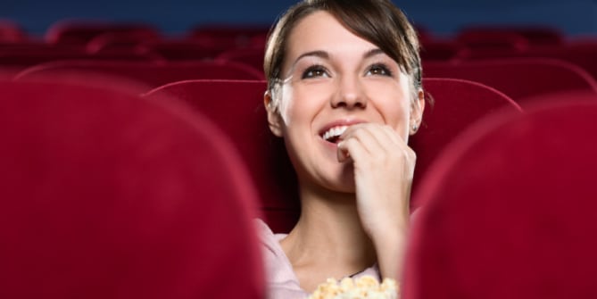 watching a movie
