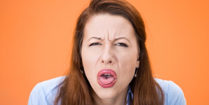 woman saying something stupid