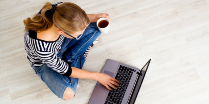 Woman on laptop