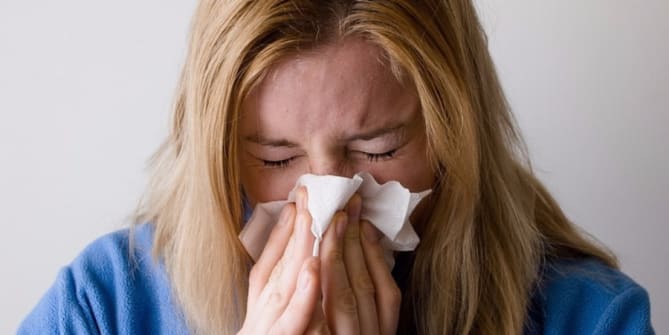 sick woman