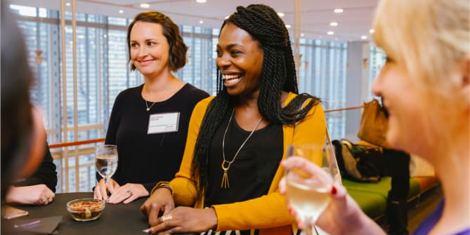 women networking