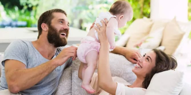 parents and baby