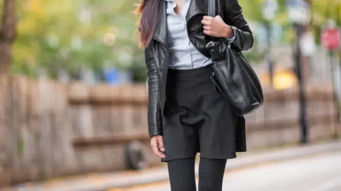 Black leggings office outfit outlet