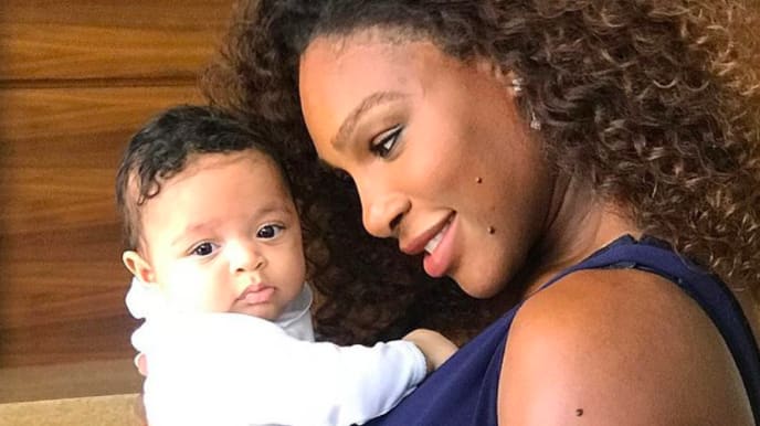 Serena Williams and Alexis Olympia