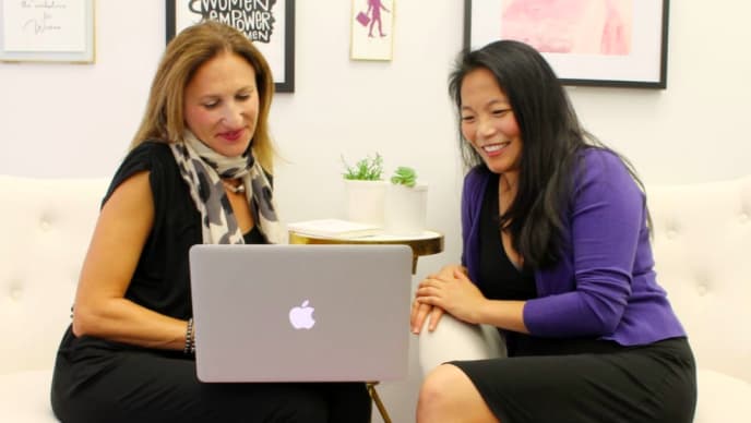Fairygodboss Co-Founders Romy Newman and Georgene Huang