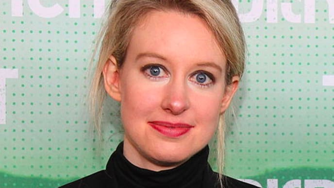 Cropped photo of Elizabeth Holmes Backstage at TechCrunch Disrupt San Francisco 2014. Photo by Max Morse for TechCrunch. CC Some Rights Reserved.