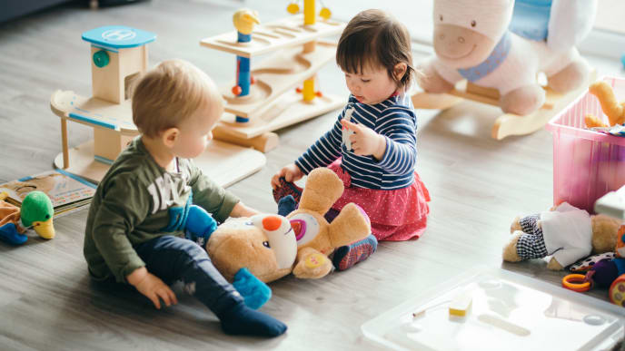 Kids Playing with Toys