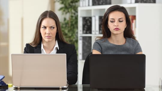 resentful women at work