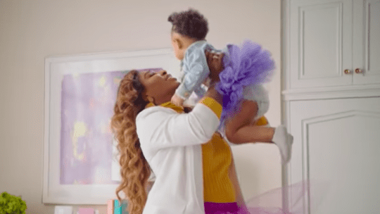Serena Williams and her daughter, Olympia