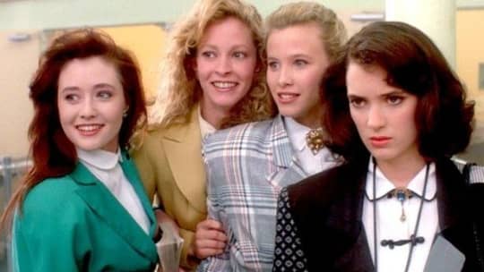 Power suits in "Heathers"