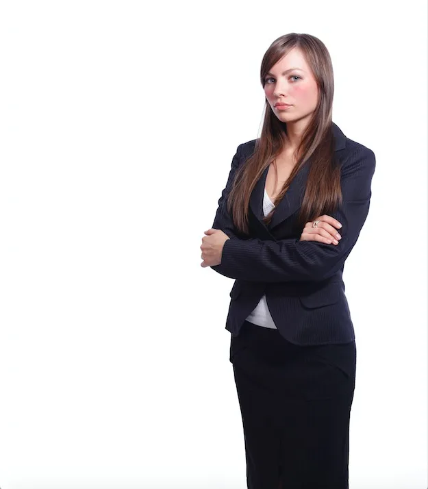 Stern woman