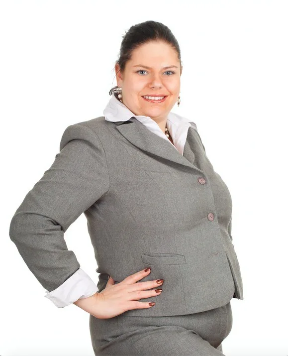 Plus-sized woman
