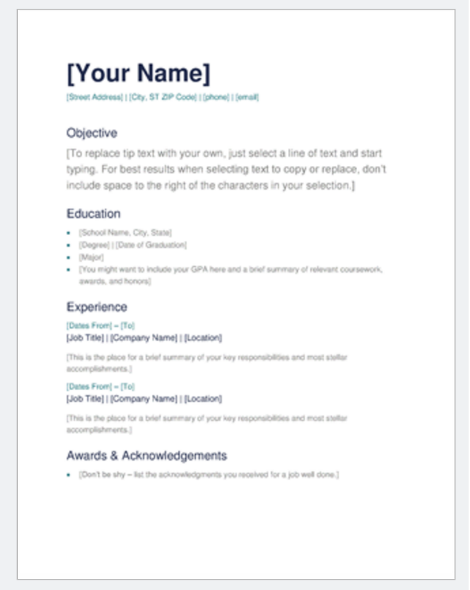 The 17 Best Resume Templates Fairygodboss