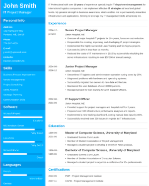 zety cv template