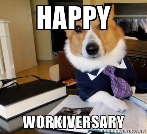 Work Anniversary Meme / Congrats on the 3 year work anniversary, old ...