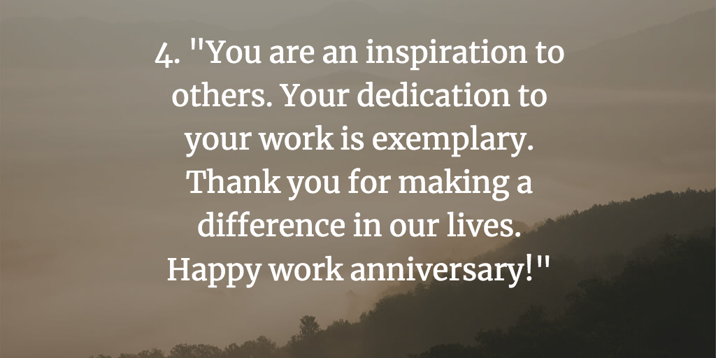 Featured image of post 5 Year Work Anniversary Quotes For Colleague - All the co workers are also amazed by your dedication to do work.