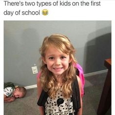 back to school meme two types of kids