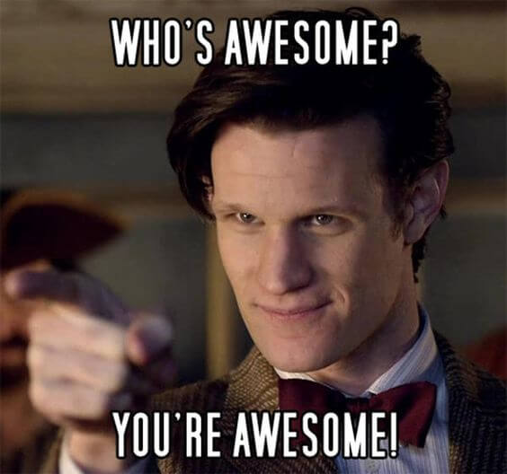 who is awesome you are meme
