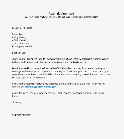 best cover letters ever written