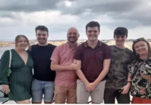 Grainne and her family posing for a photo