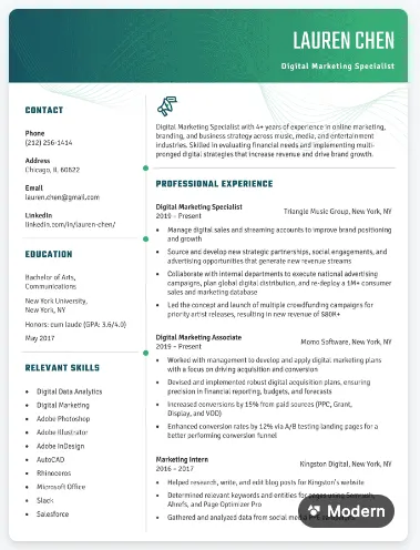 ResumeGenuis Resume Template